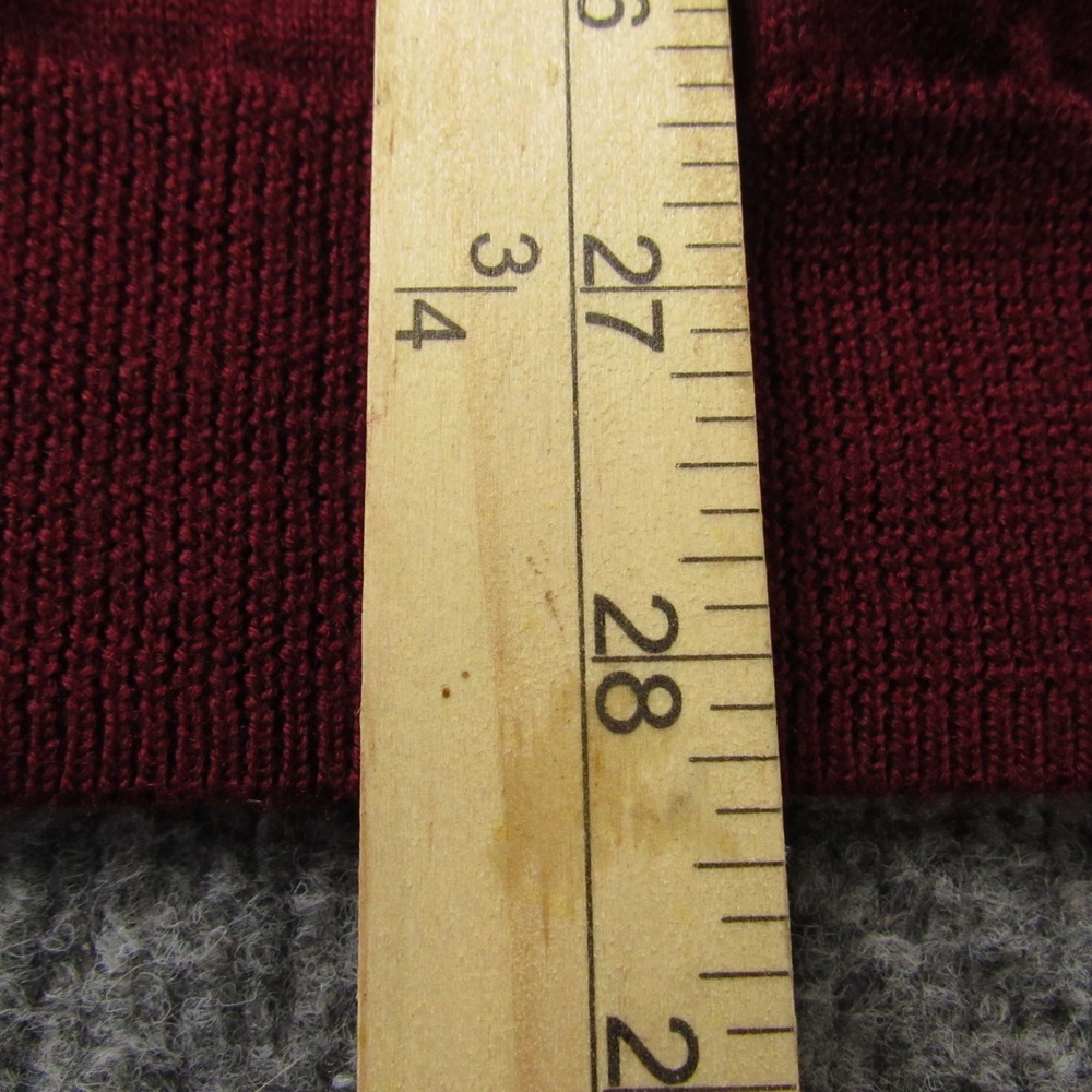 Linea Uomo Sweater Mens 4XLT Red Wool Blend Polo Collar Knit Pullover Big Tall - Picture 6 of 9